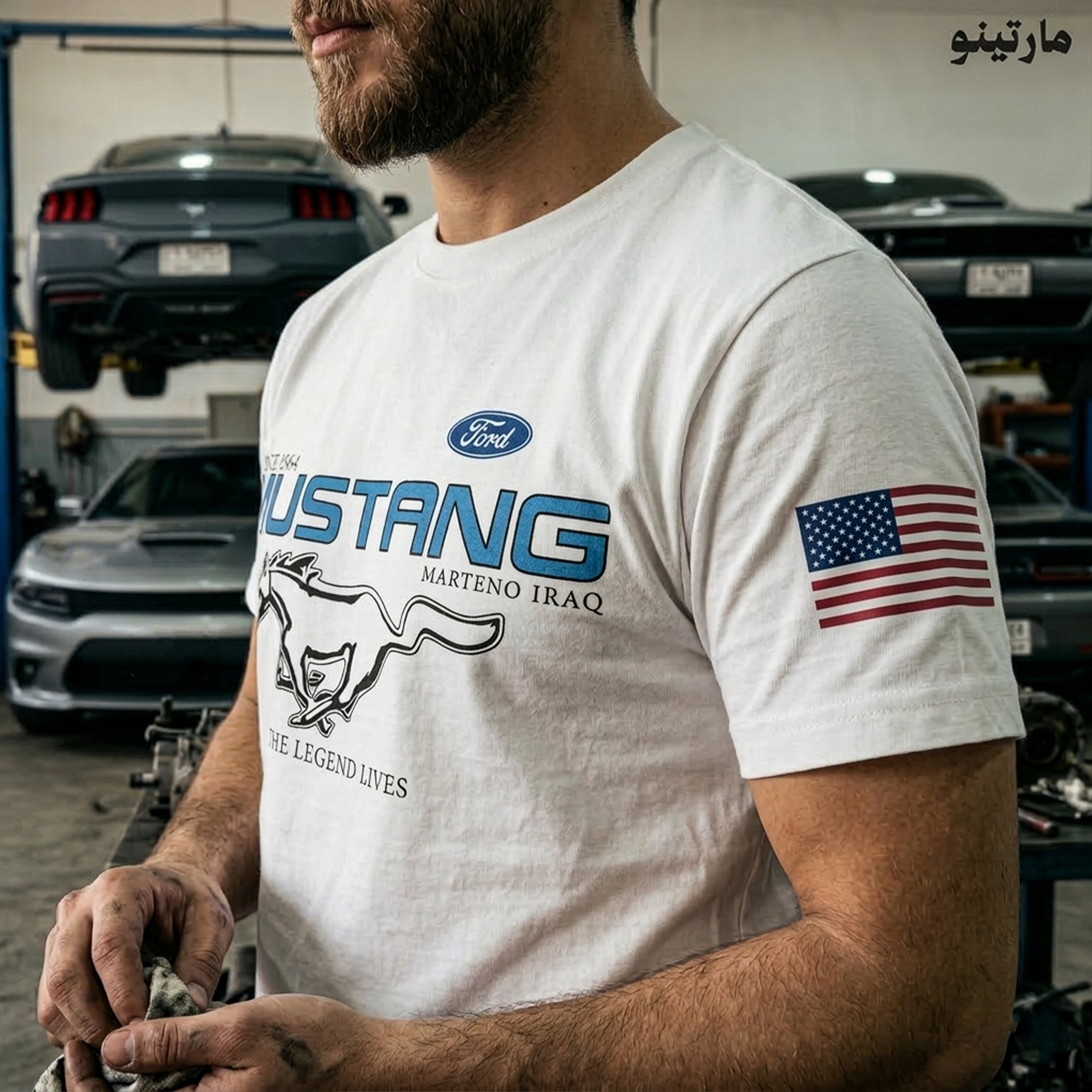 FORD MUSTANG موستانك أبيض