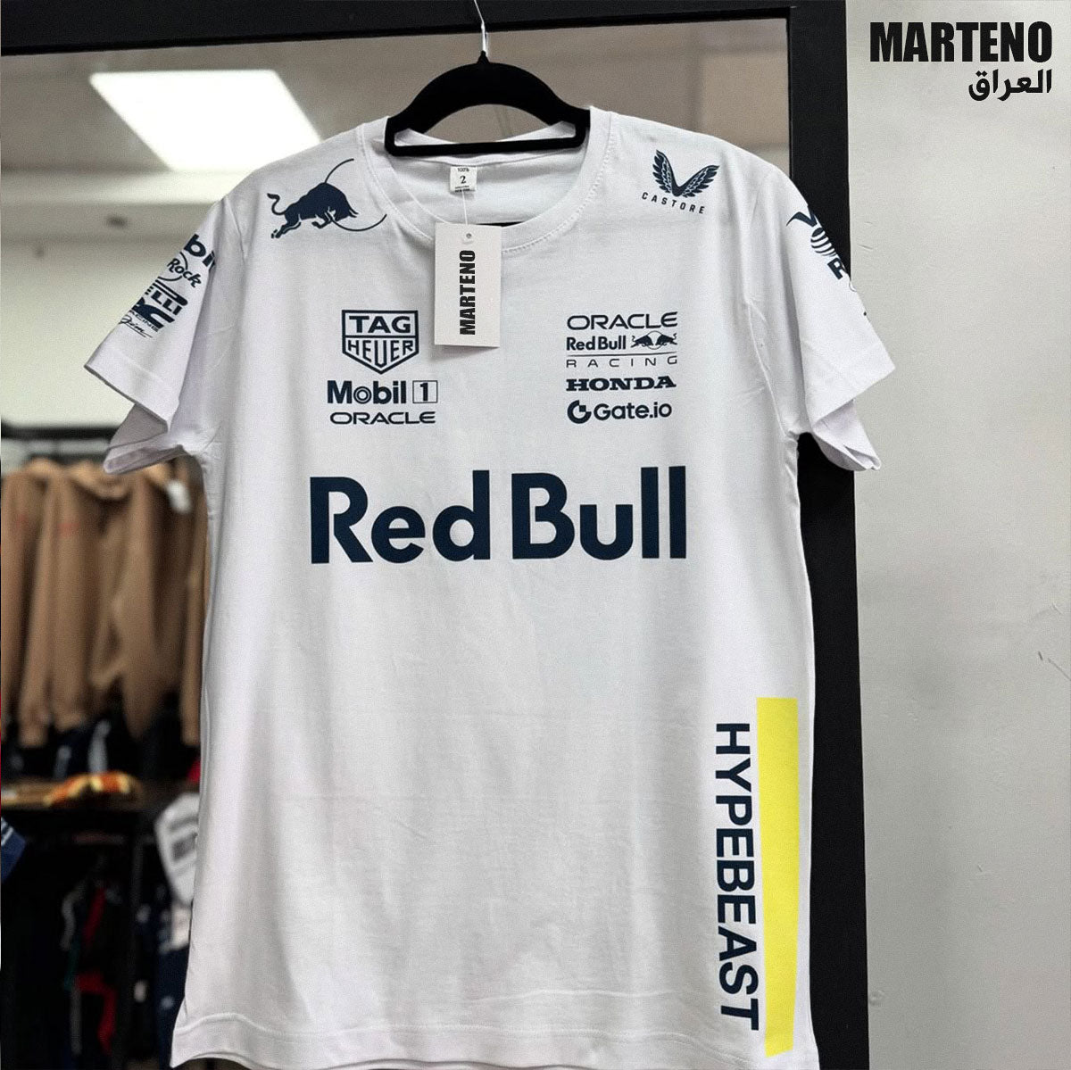 RED BULL ريدبول تيشرت أبيض