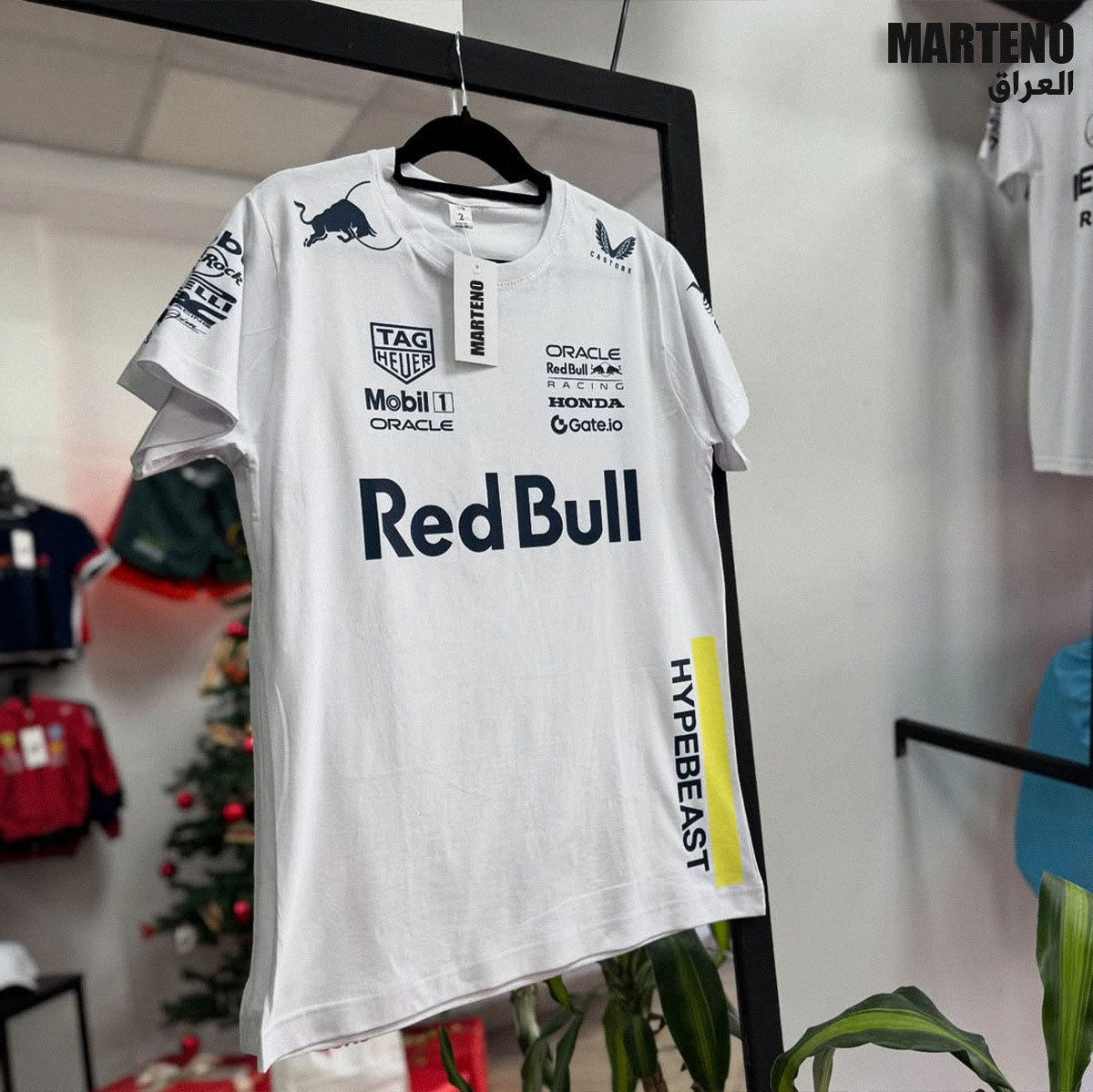 RED BULL ريدبول تيشرت أبيض